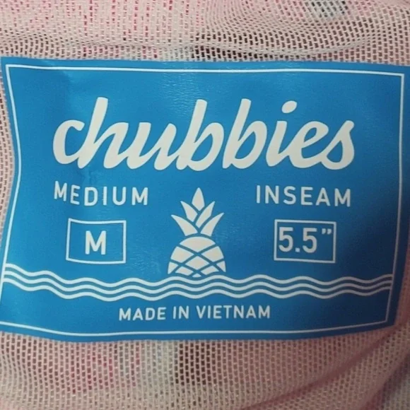 Chubbies Men’s Swim Trunks, Size Medium “Toucan Do It” Style - Picture 6 of 7